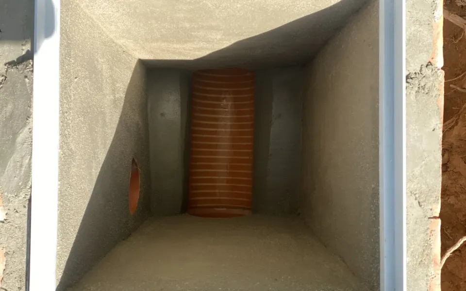 Conexiones accesibles desde una arqueta de saneamiento